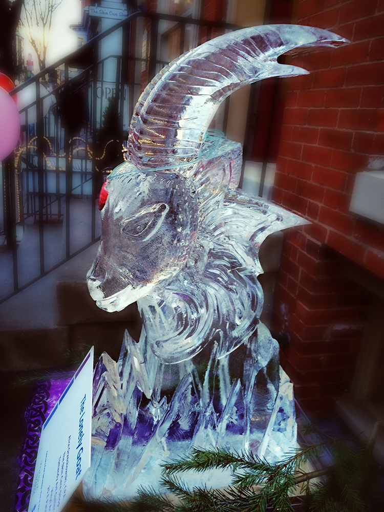 the lonely goat ice sculpture web